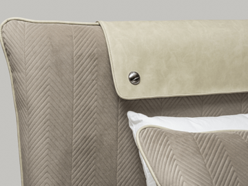 tete de lit colunex chevron gris