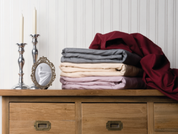 formesse linge rouge rose beige gris ambiance