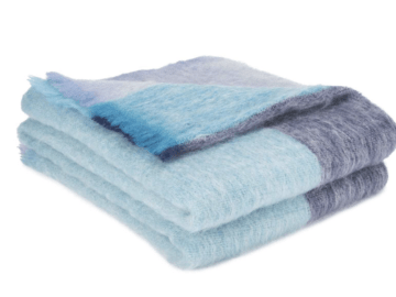 plaid mohair bleu