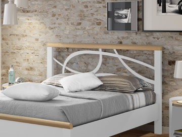 tete de lit lauren resistub amabiance blanc bois