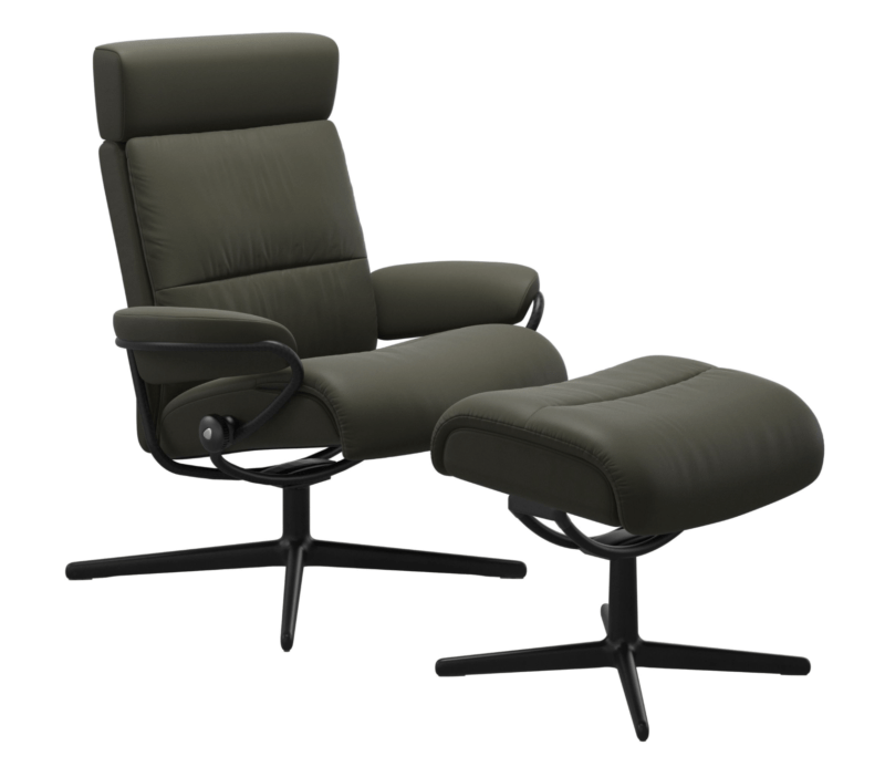 TOKYO CROSS STRESSLESS siège pouf vert kaki