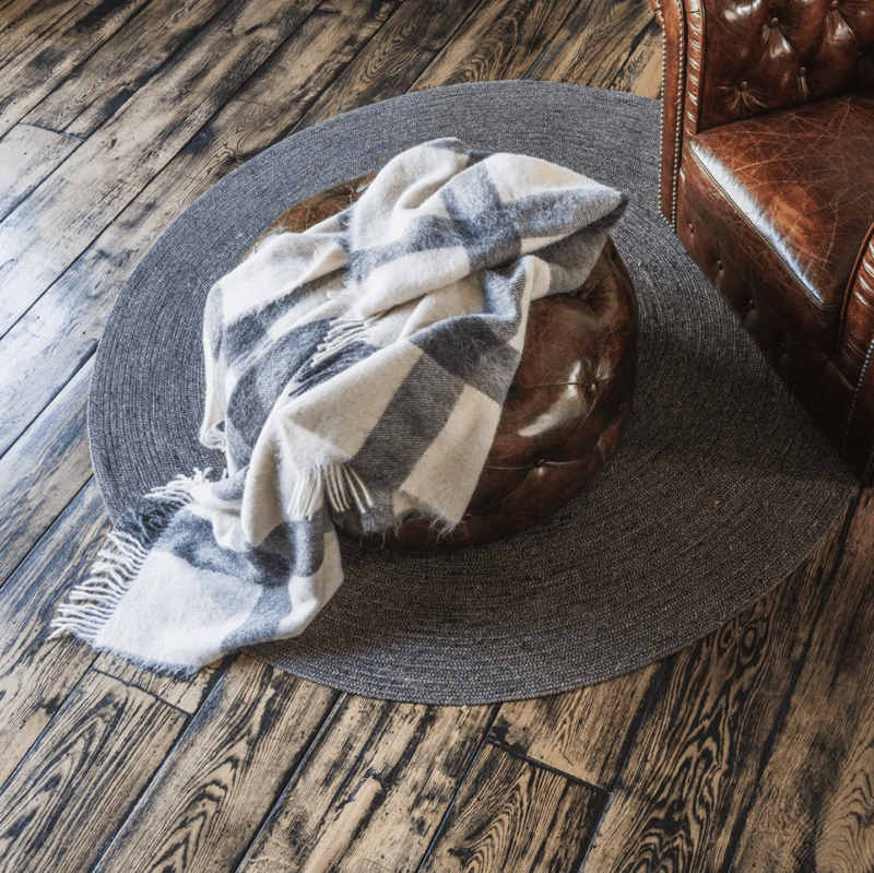 plaid alpaca blanc gris ambiance